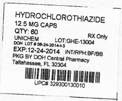 Label Image For 12.5mg (Hctz 12.5mg)